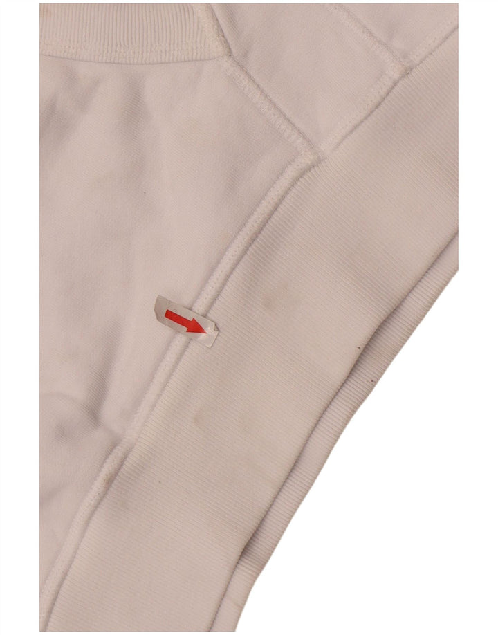 Jack Wills Jersey con capucha y estampado gráfico para hombre Algodón blanco mediano