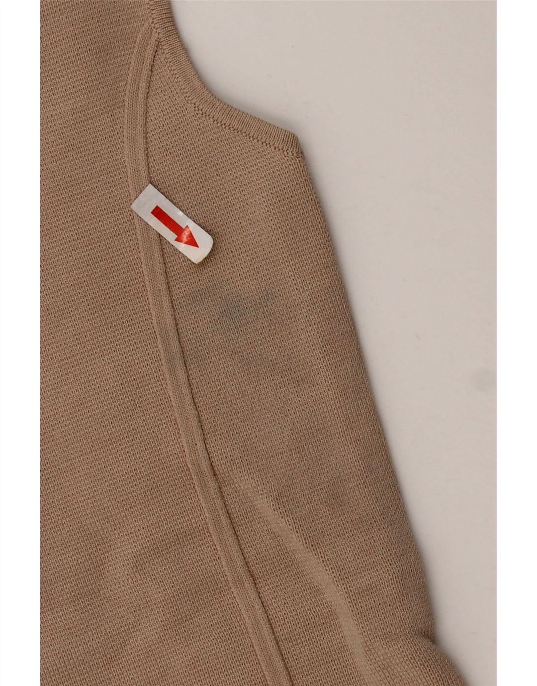 Zara Mujer Crop Top UK 42 Medium Beige Nylon