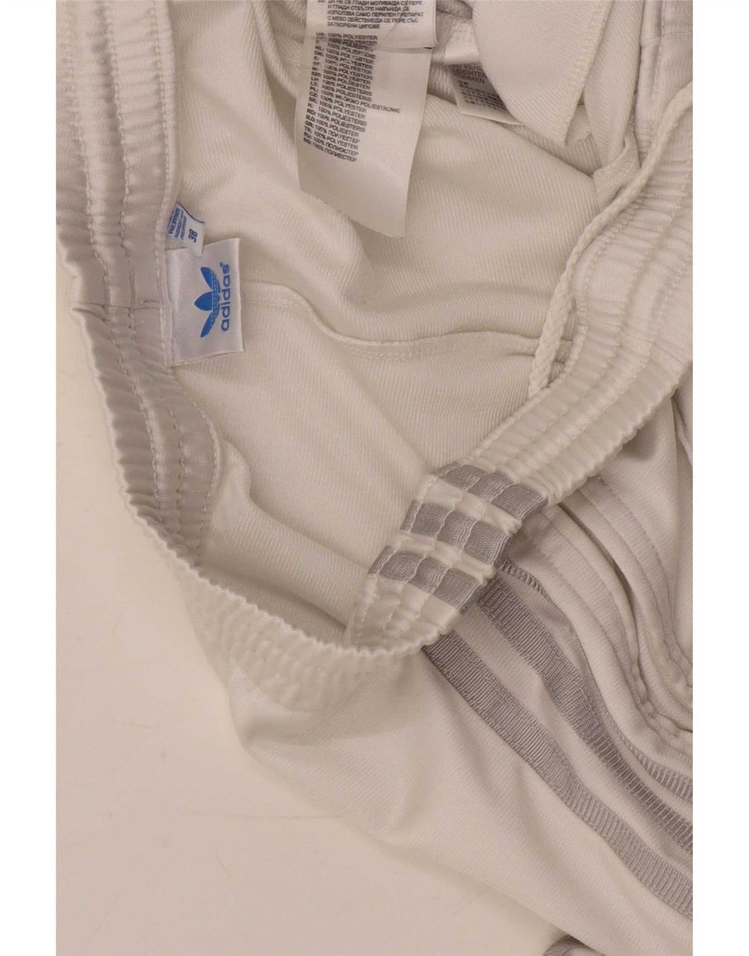 Adidas Pantalones de chándal para mujer EU 38 Medio Blanco Poliéster
