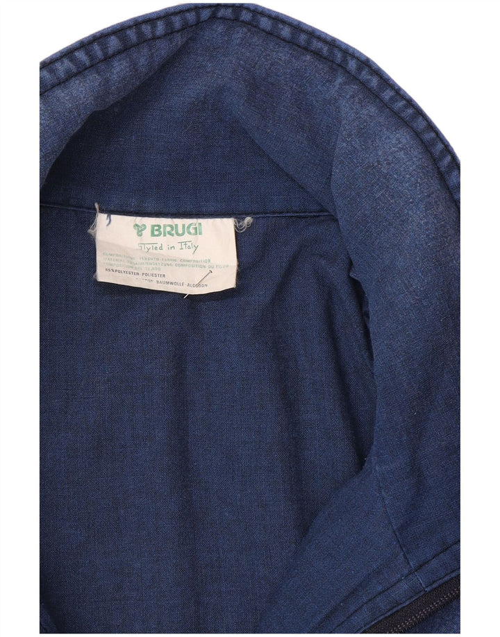 Brugi Chaqueta vaquera extragrande para mujer UK 40 Small Azul Colorblock Poliéster