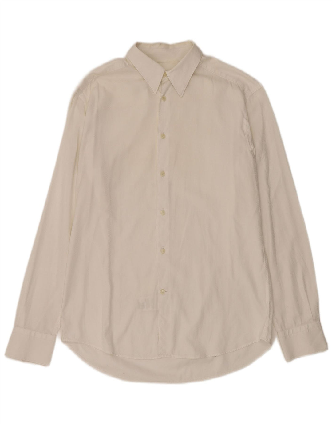 Camisa Versace Hombre Talla 41 16 Algodón Blanco Grande