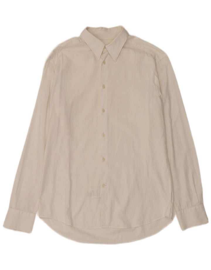 Camisa Versace Hombre Talla 41 16 Algodón Blanco Grande