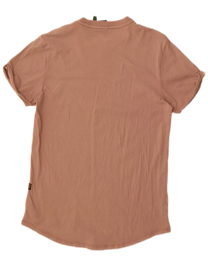 G-Star Hombre Camiseta Pequeña Algodón Beige