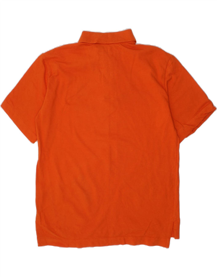 L.L.BEAN Boys Polo Shirt 10-11 Years Medium Orange Cotton Vintage L.L.Bean and Second-Hand L.L.Bean from Messina Hembry 
