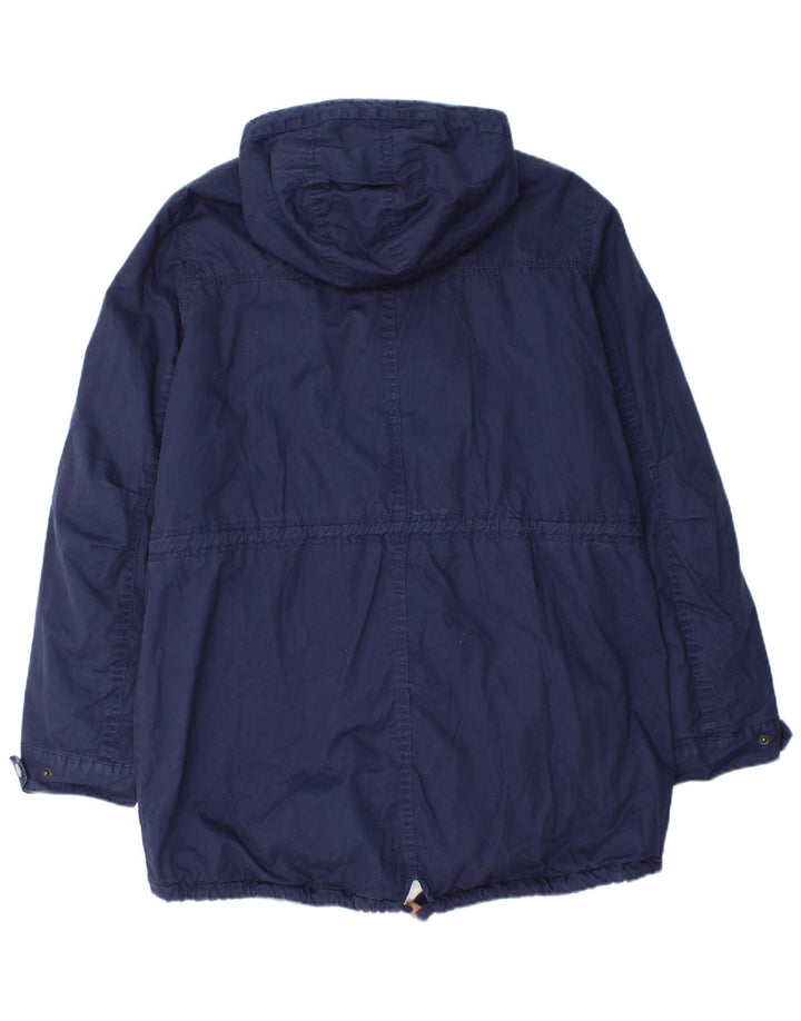 Parka con capucha para mujer Fat Face UK 40 XL Algodón azul marino