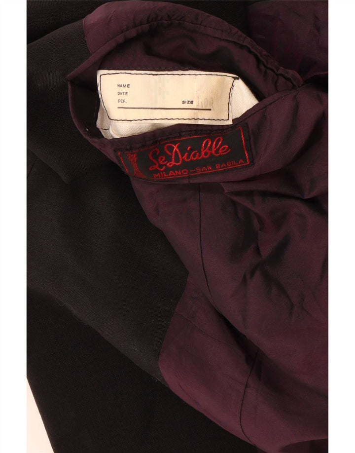 San Babila Chaqueta tipo blazer Milano de 1 botón para hombre UK 40 Large Black