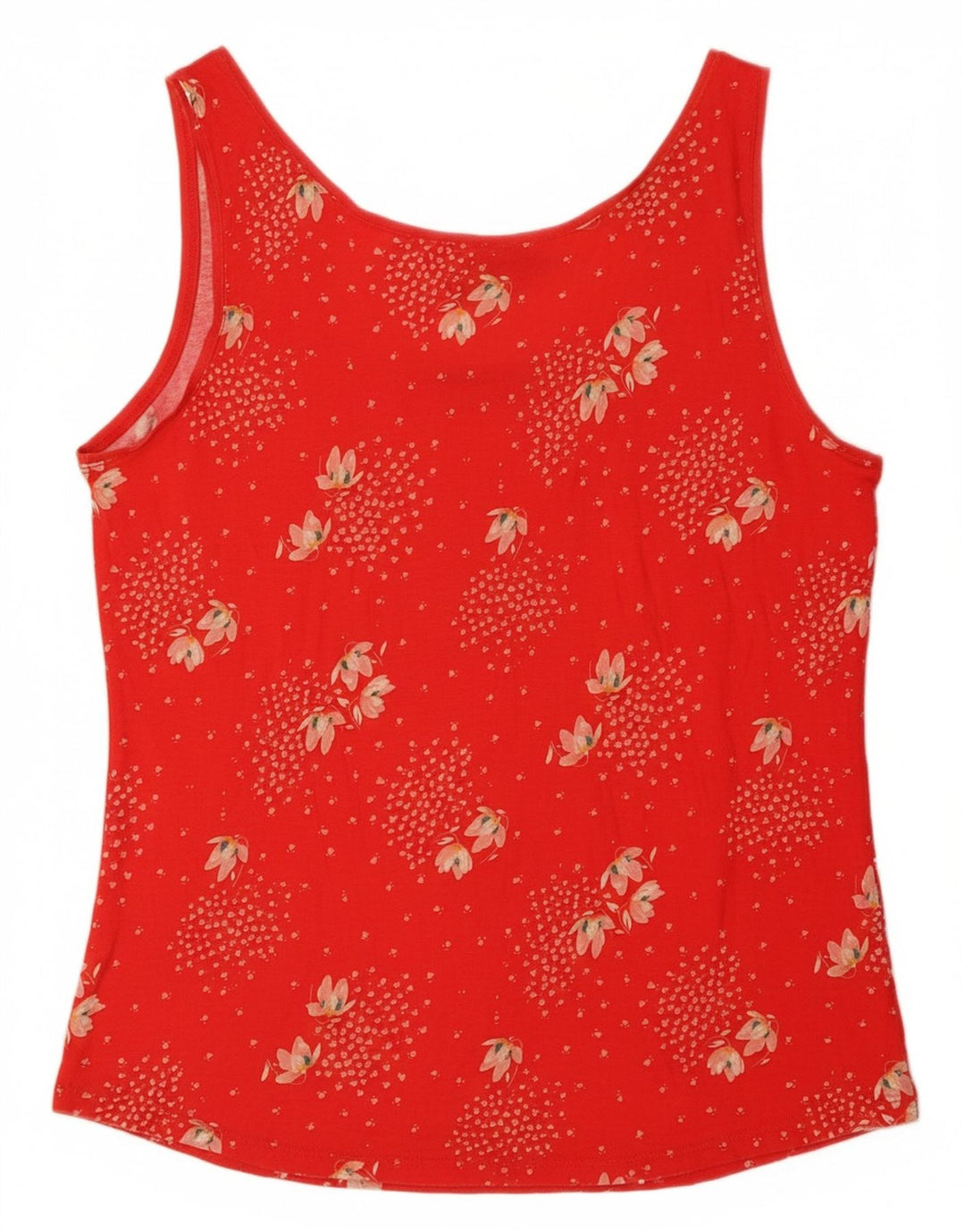 OASIS Top sin mangas para mujer UK 40 Viscosa floral roja grande