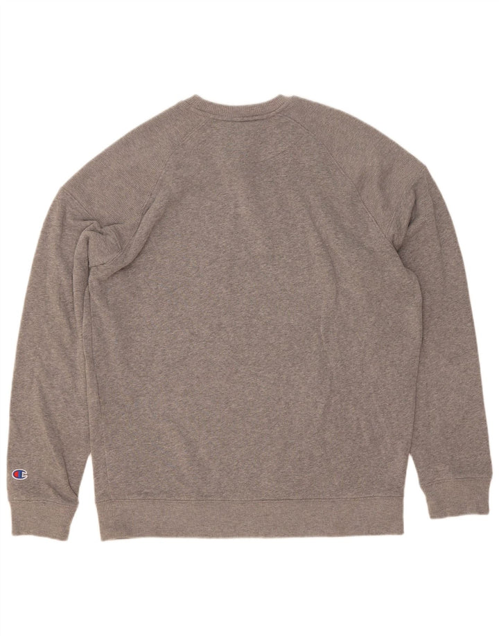 Champion Sudadera Jumper Gris Medio Poliéster Moteado