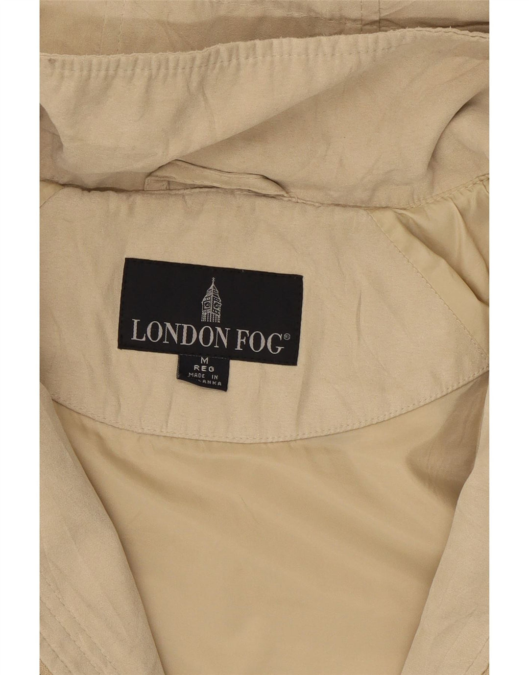 LONDON FOG Womens Hooded Overcoat UK 14 Medium Beige Polyester Vintage London Fog and Second-Hand London Fog from Messina Hembry 
