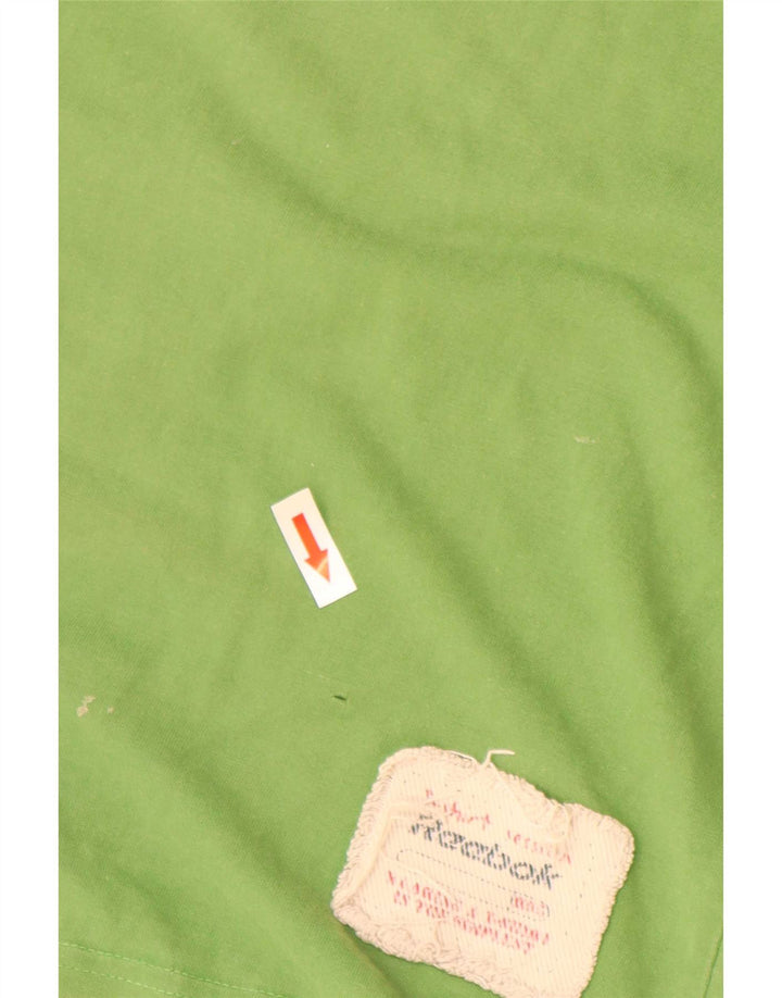 Reebok - Camiseta gráfica para hombre, talla pequeña, algodón verde