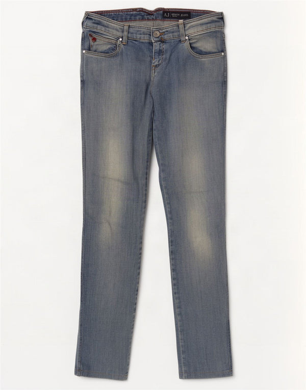 Armani Jeans Ajustados Mujer W30 L32 Algodón Azul