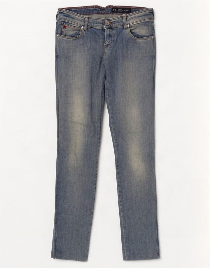 Armani Jeans Ajustados Mujer W30 L32 Algodón Azul