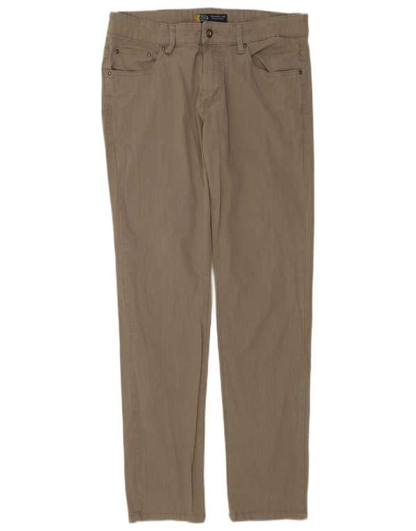 Wampum Pantalones rectos de pana para hombre IT 48 Medium W33 L31 Algodón gris