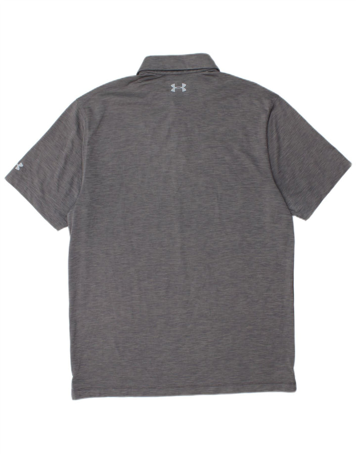 UNDER ARMOUR Polo Heat Gear para hombre a rayas gris medio