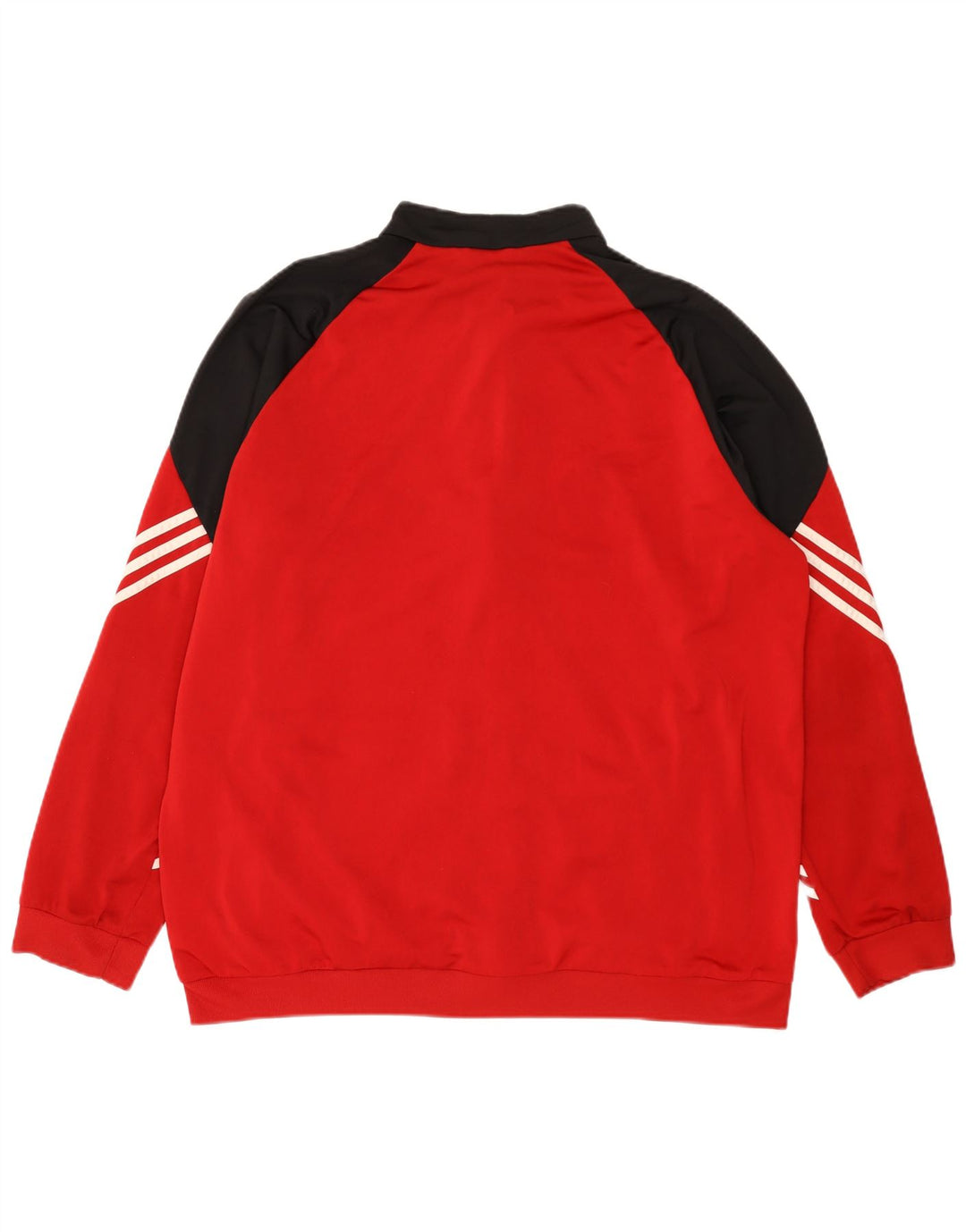 Adidas - Chaqueta de chándal para hombre, talla 2XL, color rojo, poliéster