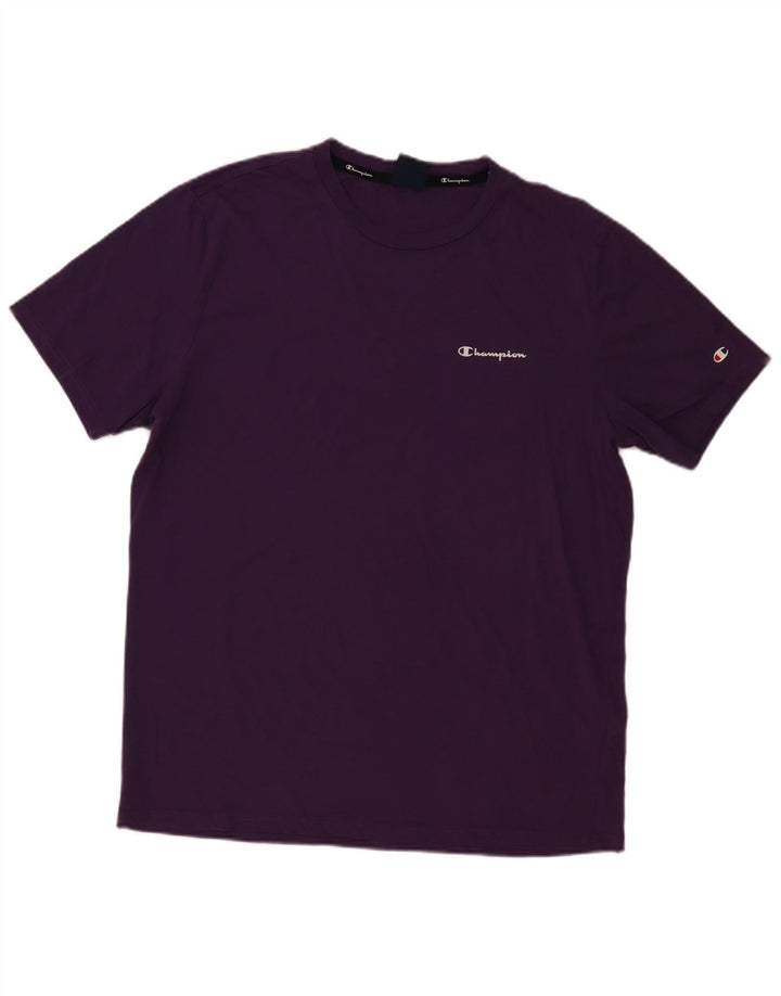 Champion Camiseta Hombre Top 2XL Algodón Morado