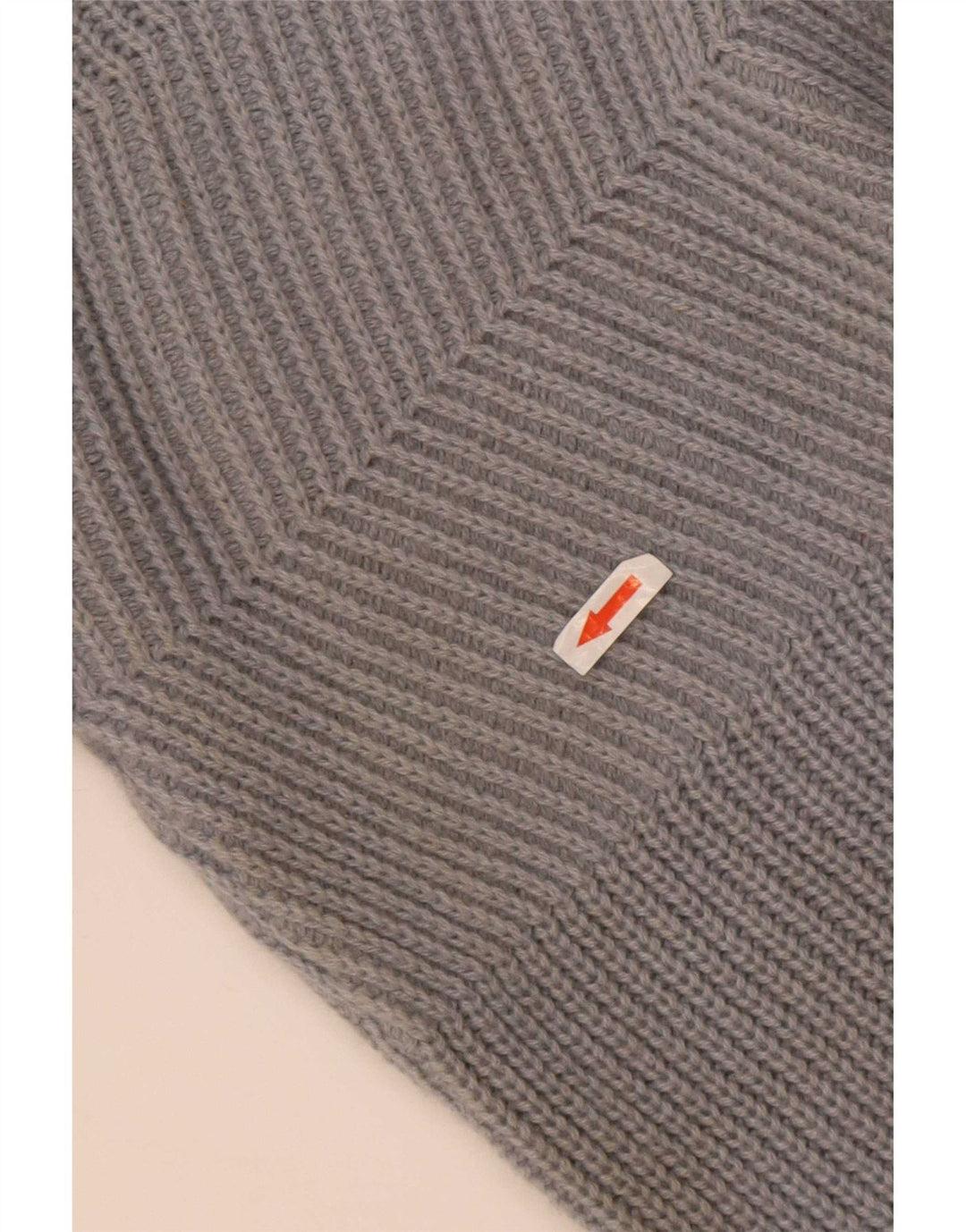 Vintage hombres cuello redondo jersey suéter IT 50/52 lana gris grande