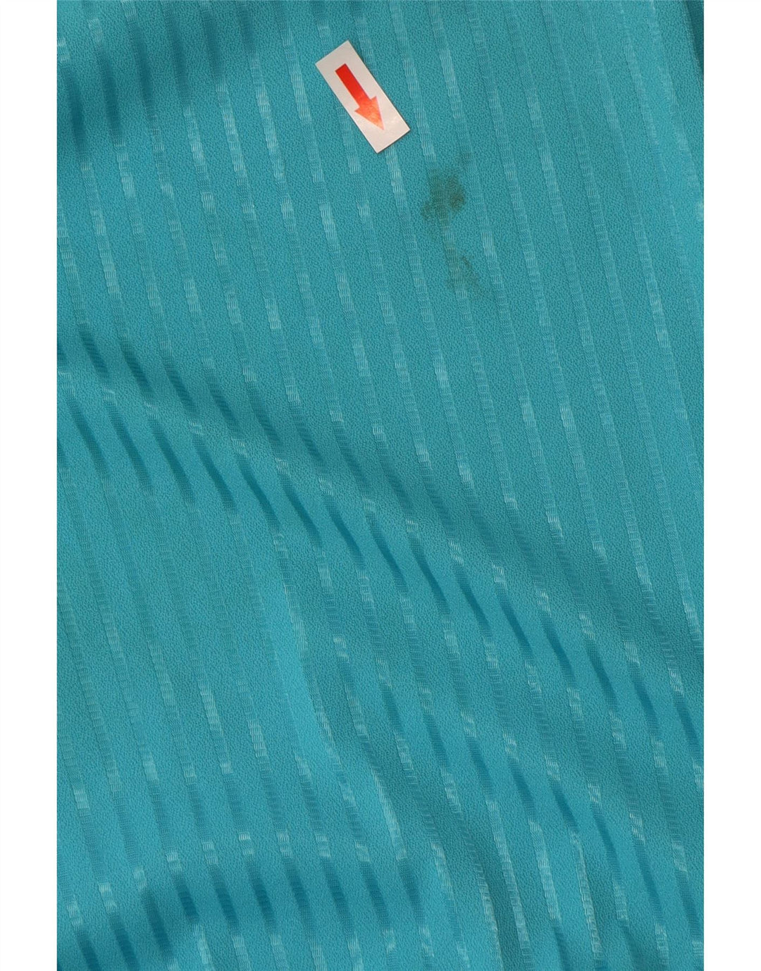 Vintage mujer A-Line vestido EU 38 Poliéster a rayas azul medio