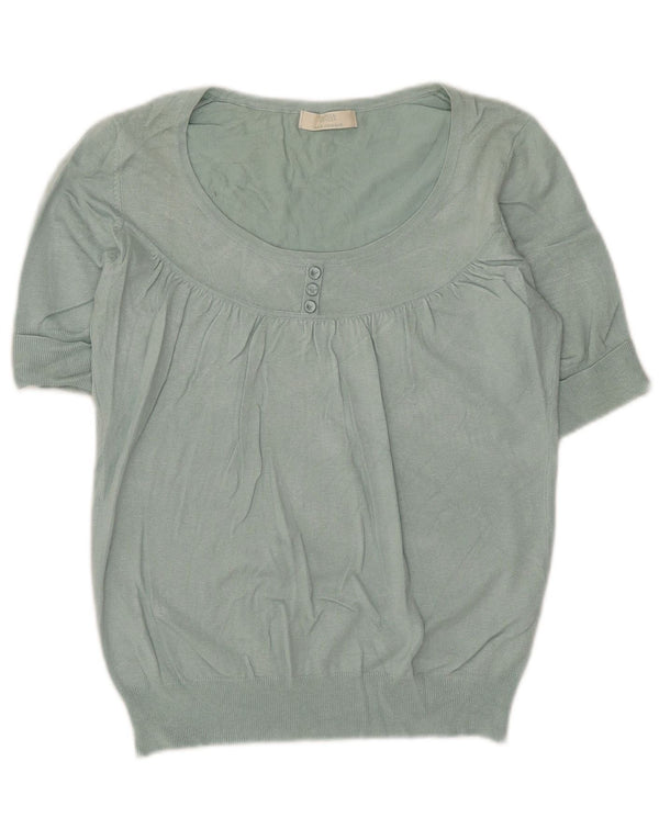 Marks & Spencer Blusa para mujer UK 46 Large Green Viscosa