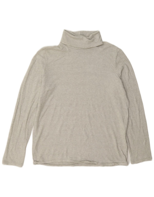 Zara Mujer Top Manga Larga ES 40 XL Gris
