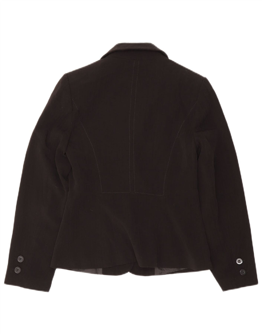 Marks & Spencer Chaqueta tipo blazer de 2 botones para mujer UK 8 Small Poliéster negro