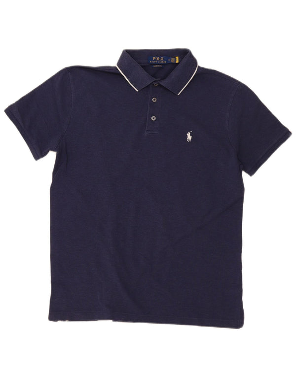 Polo Ralph Lauren Camisa ajustada personalizada para hombre Algodón azul marino medio