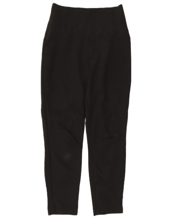 Zara Mujer Pantalones Casuales Slim Medianos W28 L28 Negro