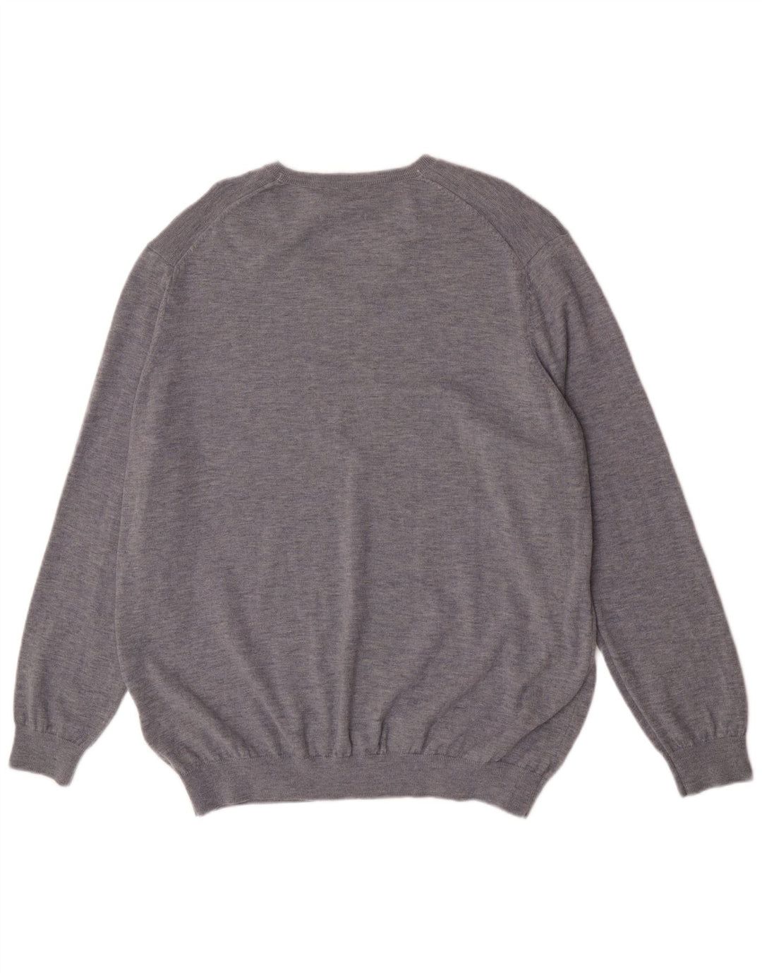 Marks & Spencer Suéter con Cuello en V Autograph para Hombre 2XL Lana Gris