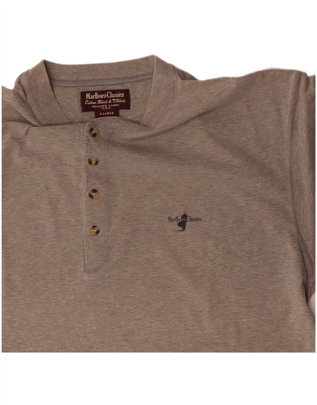 MARLBORO CLASSICS Camiseta Hombre Top XL Gris Algodón