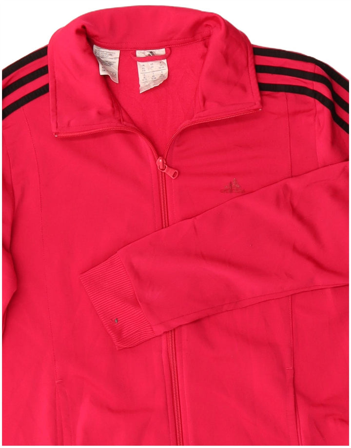 Adidas Mujer Chándal Top Chaqueta UK 4/6 XS Rosa Poliéster