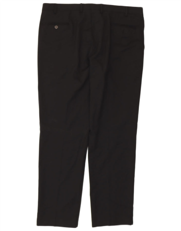 CHAPS Pantalón de traje recto para hombre W40 L31 Negro