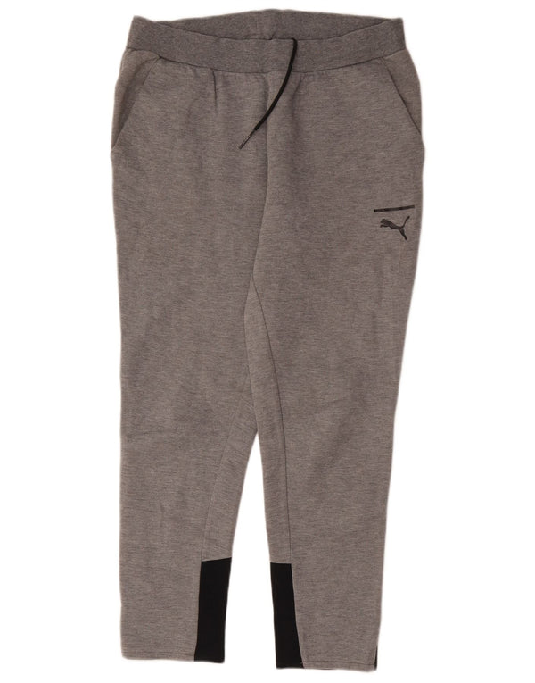 Pantalones De Chándal Puma Gris Medio De Algodón Color Block
