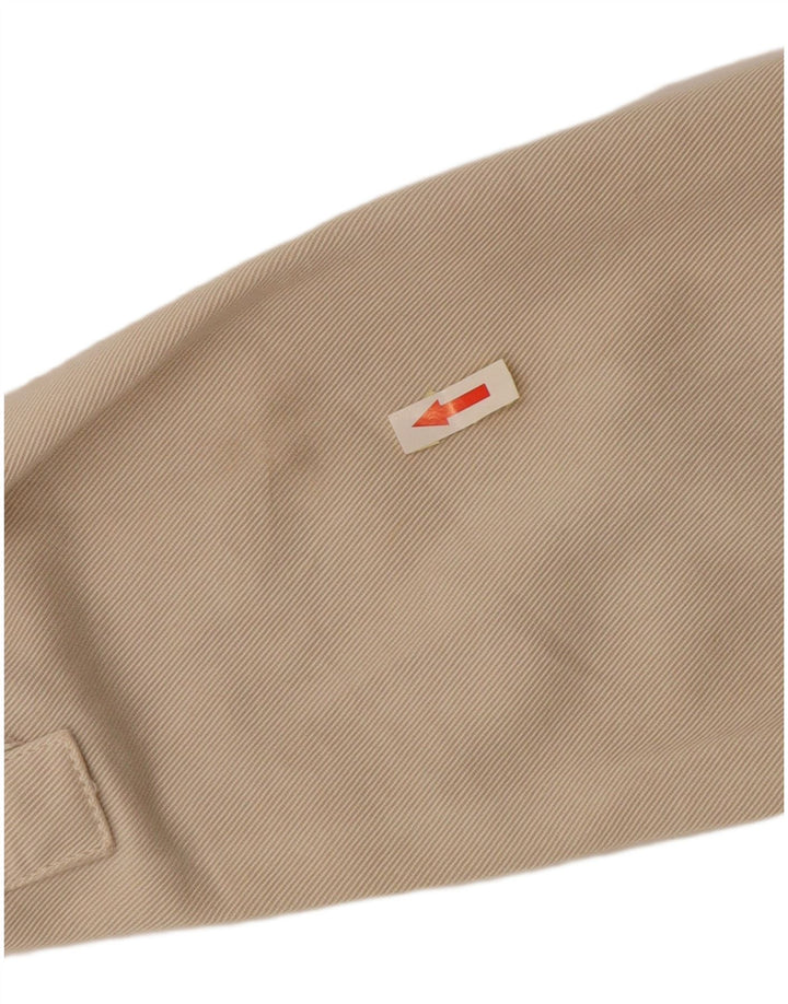 Zara Hombre Camisa Vaquera Small Algodón Beige