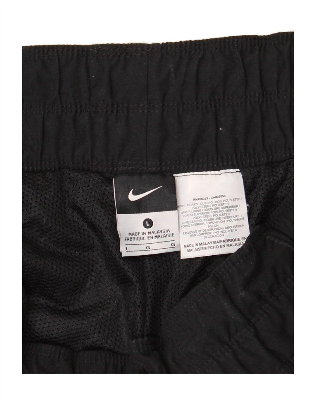 NIKE Womens Tracksuit Trousers UK 16 Large  Black Polyester Vintage Nike and Second-Hand Nike from Messina Hembry 