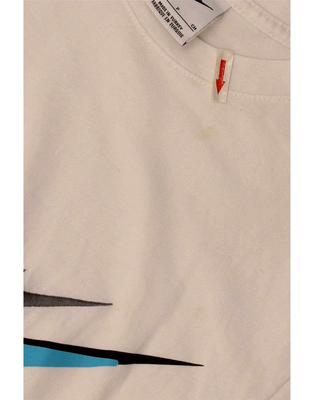 Nike - Camiseta gráfica para hombre, talla pequeña, algodón blanco