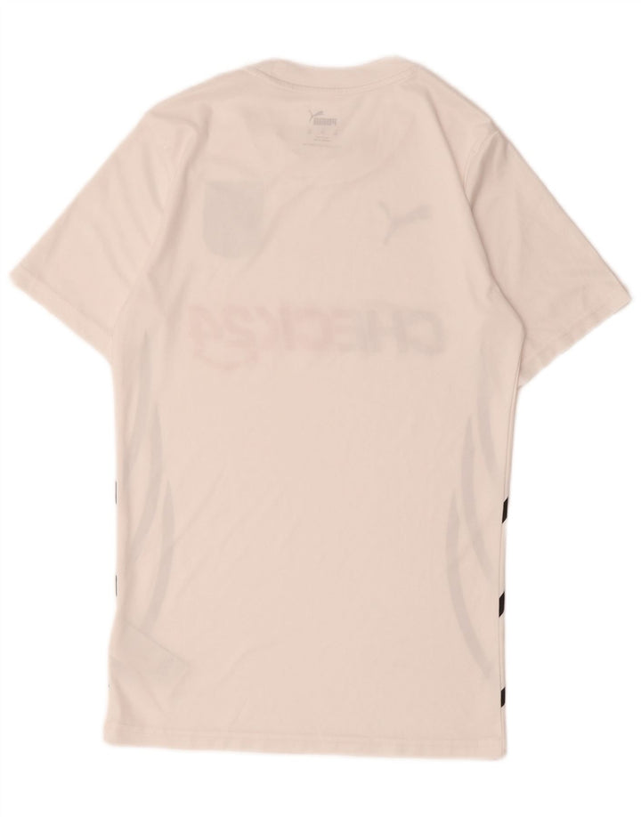 Puma Camiseta gráfica para hombre Top XS Poliéster blanco
