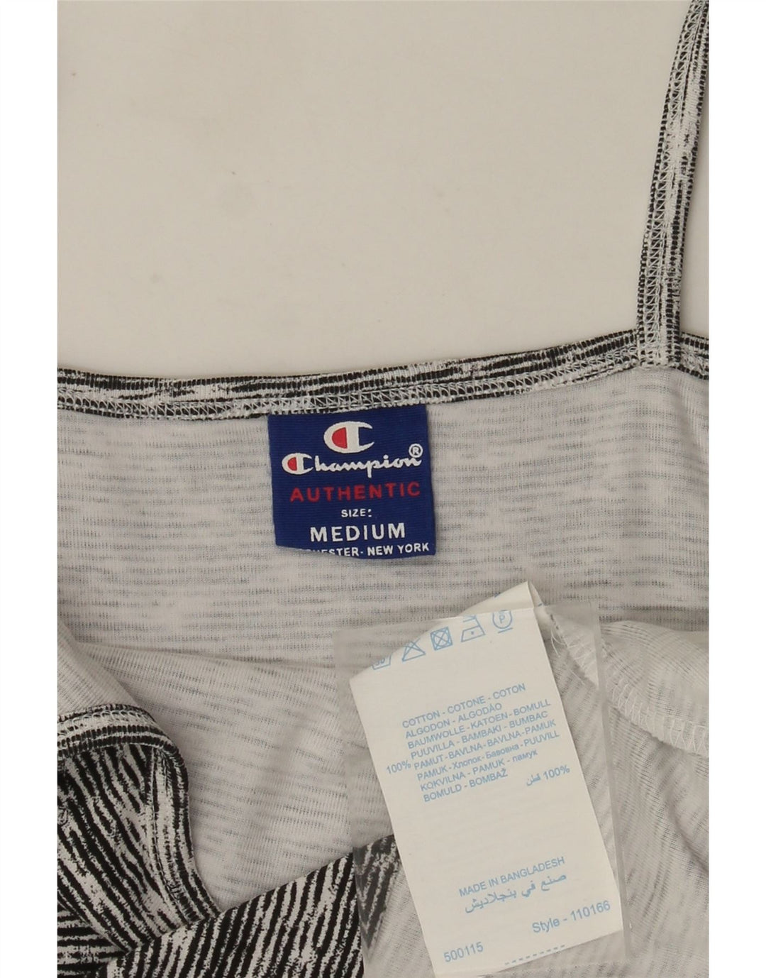 Champion Cami Top para mujer UK 12 Algodón moteado gris medio