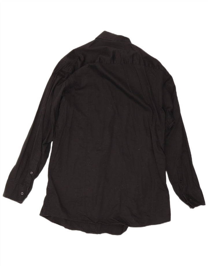 Calvin Klein Camisa para hombre Talla 16 Grande Algodón negro