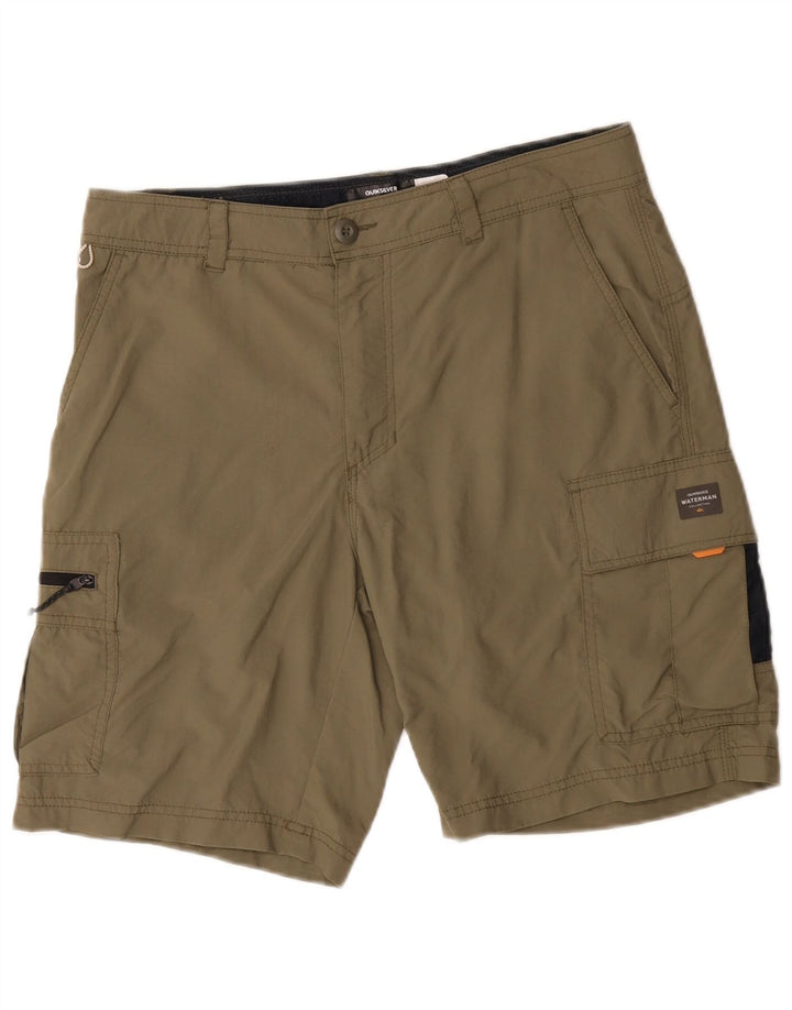 Quiksilver Hombre Cargo Bañador Shorts Medium Caqui Poliéster
