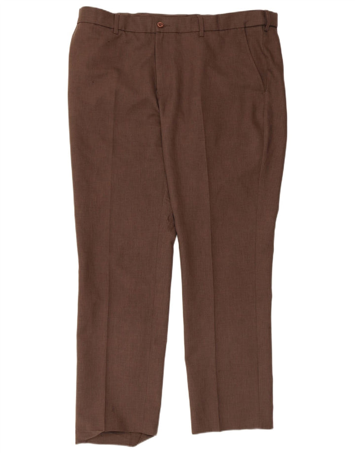 Farah Hombre Pantalón Chino Recto W40 L31 Poliéster Marrón