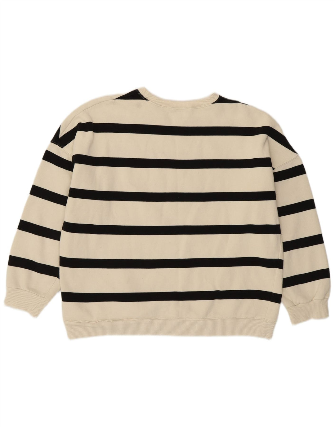 MINT VELVET Sudadera para mujer Jumper UK 40 Mediano Algodón a rayas blancas