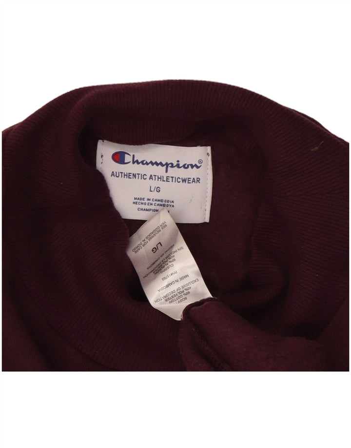 CHAMPION Sudadera con gráfico extragrande para mujer, talla 40, color morado