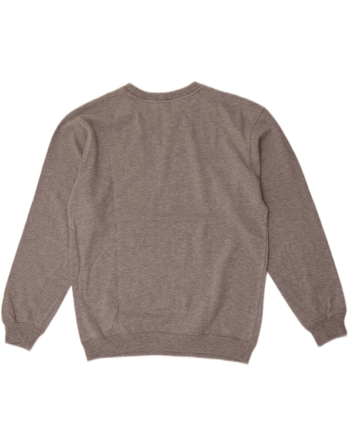 Superga Hombre Sudadera Jumper Grande Gris Moteado Algodón