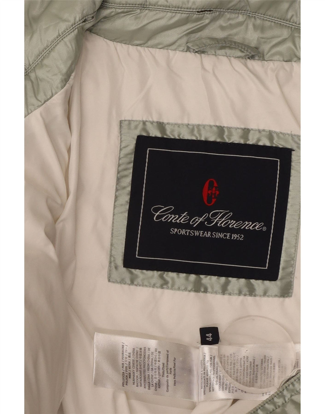 Chaqueta acolchada para mujer Conte of Florence IT 44 Poliéster verde medio