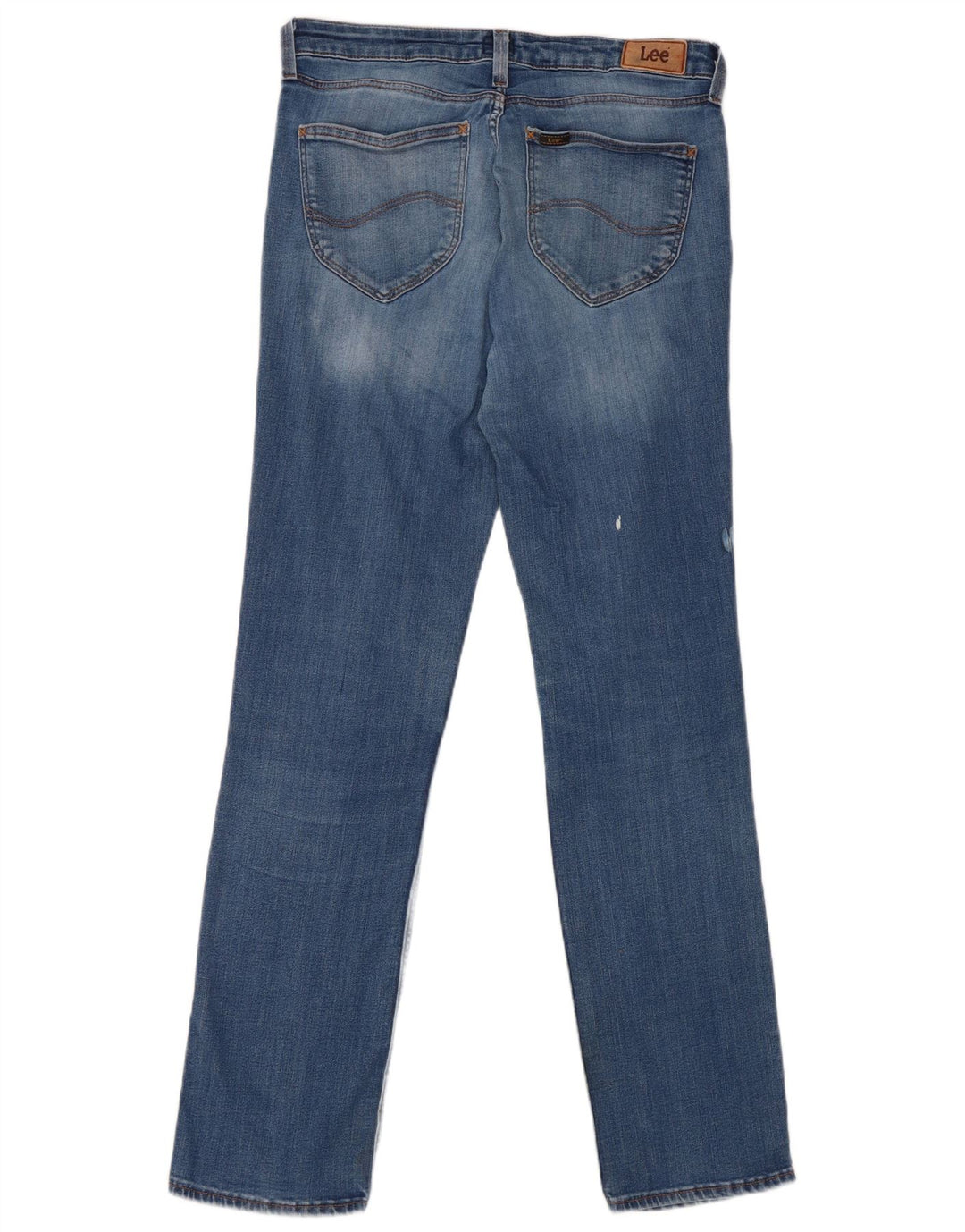 Vaqueros Lee Mujer Marion Rectos W30 L31 Algodón Azul