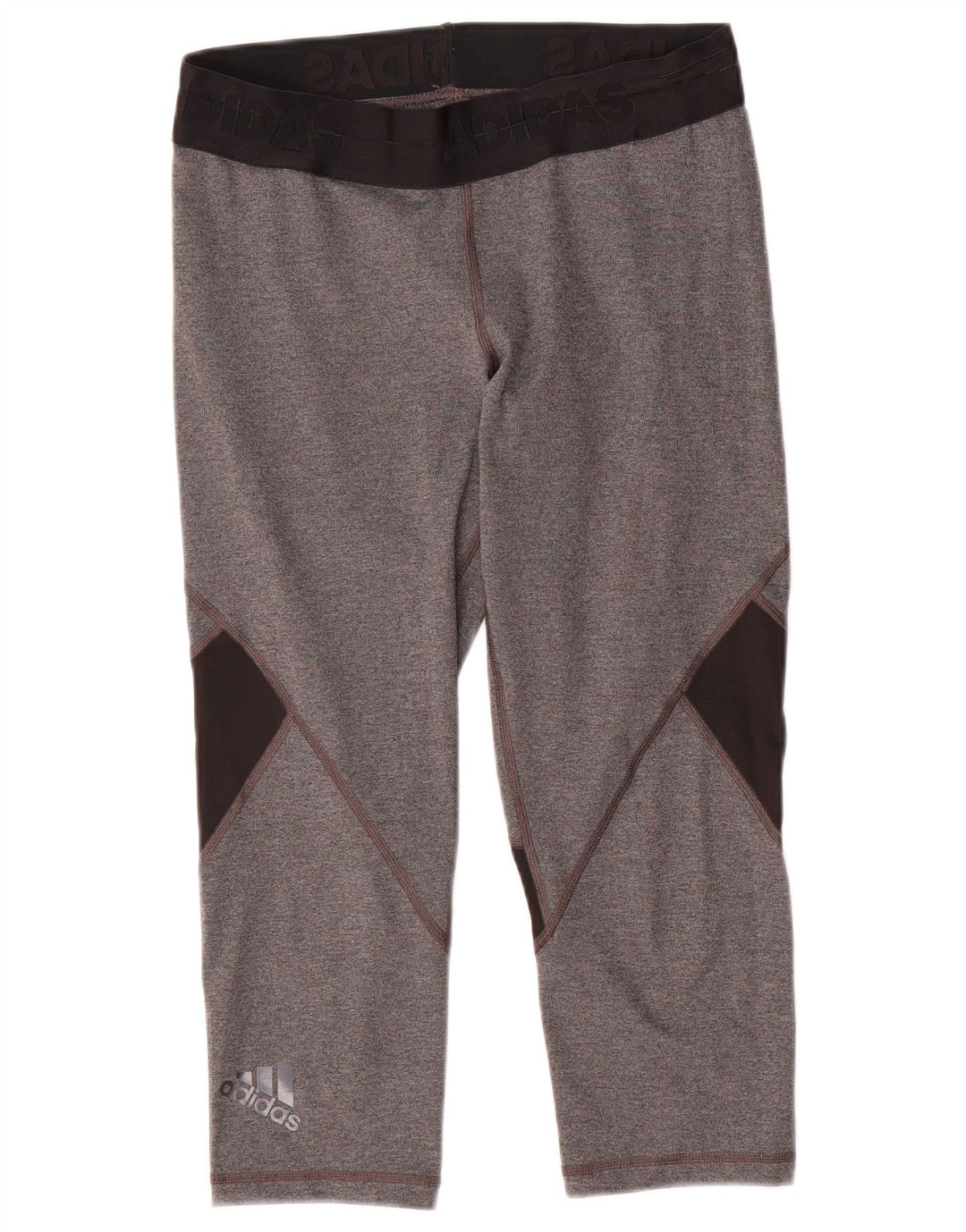 Adidas Climacool Capri Leggings para mujer Reino Unido 12/14 Gris medio Colorblock