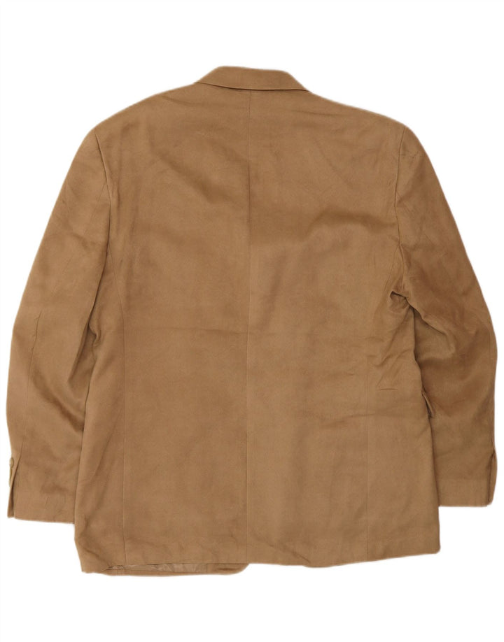 Chaps Chaqueta tipo blazer de 3 botones para hombre UK 38 Poliéster beige medio