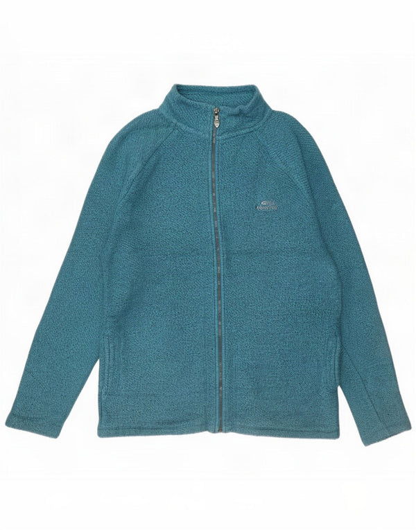 Weird Fish Chaqueta de chándal de forro polar para mujer UK 44 Algodón azul grande
