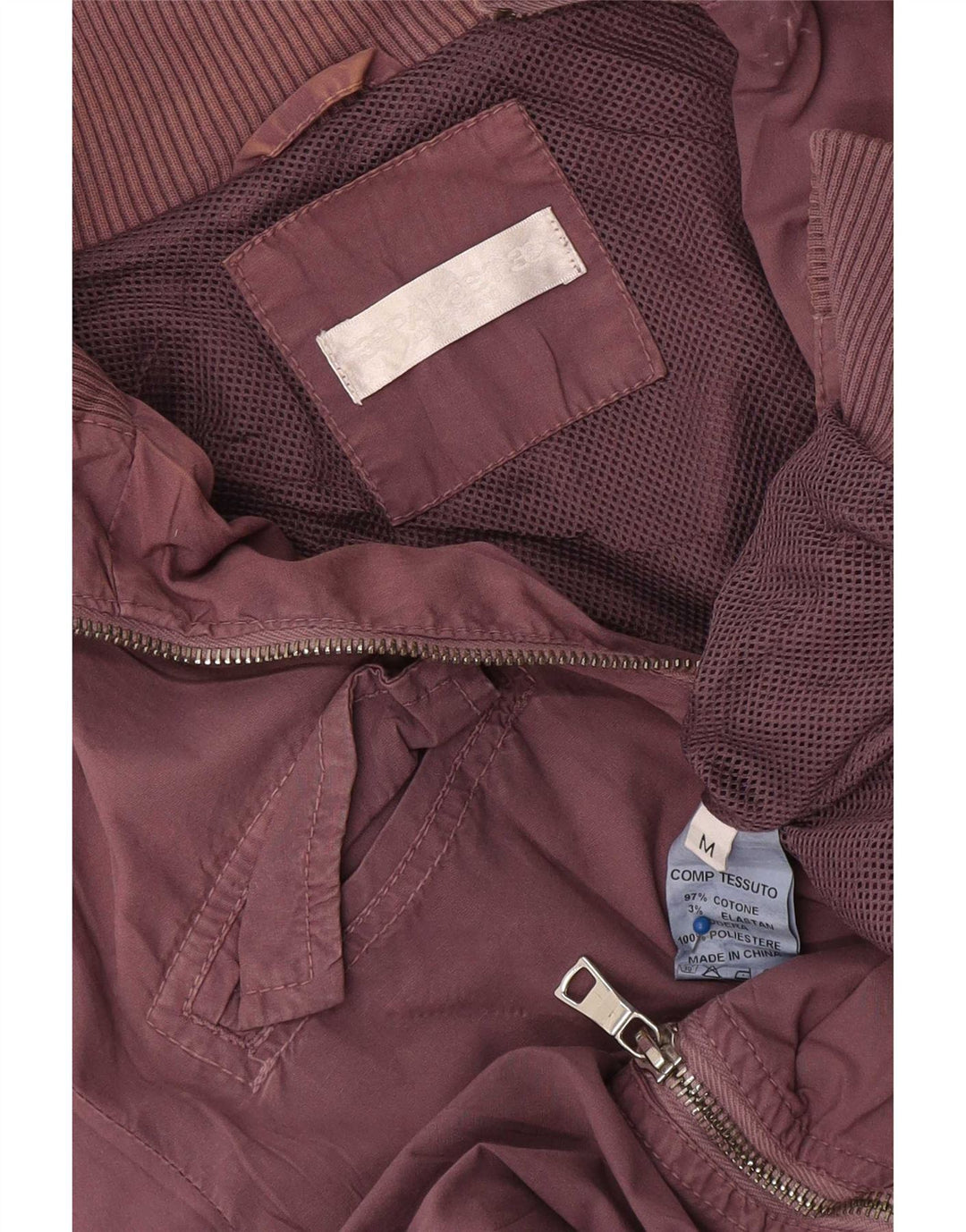 Papeete Chaqueta utilitaria para mujer UK 42 Algodón burdeos mediano