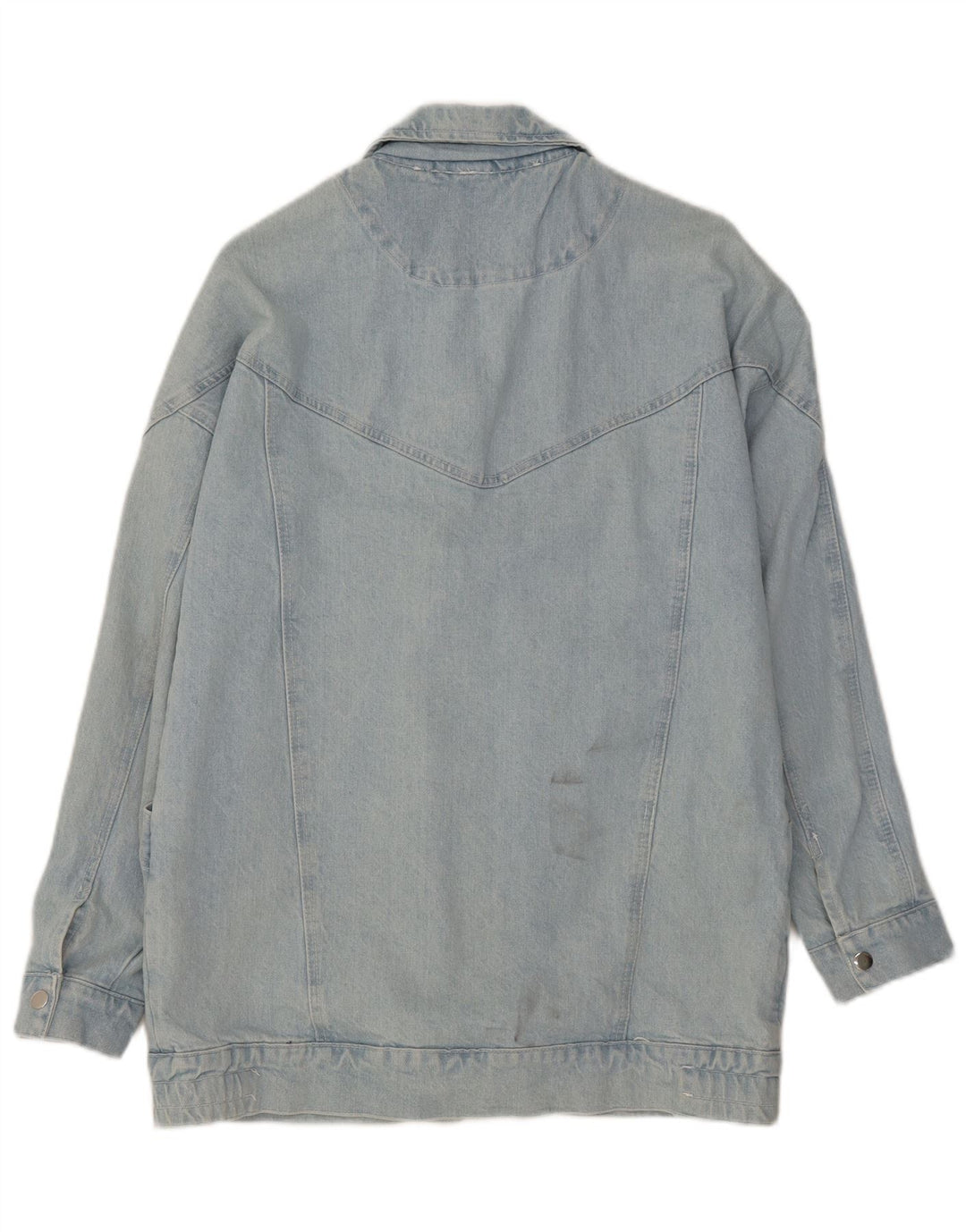 Vintage mujer chaqueta de mezclilla Reino Unido 14 algodón azul grande